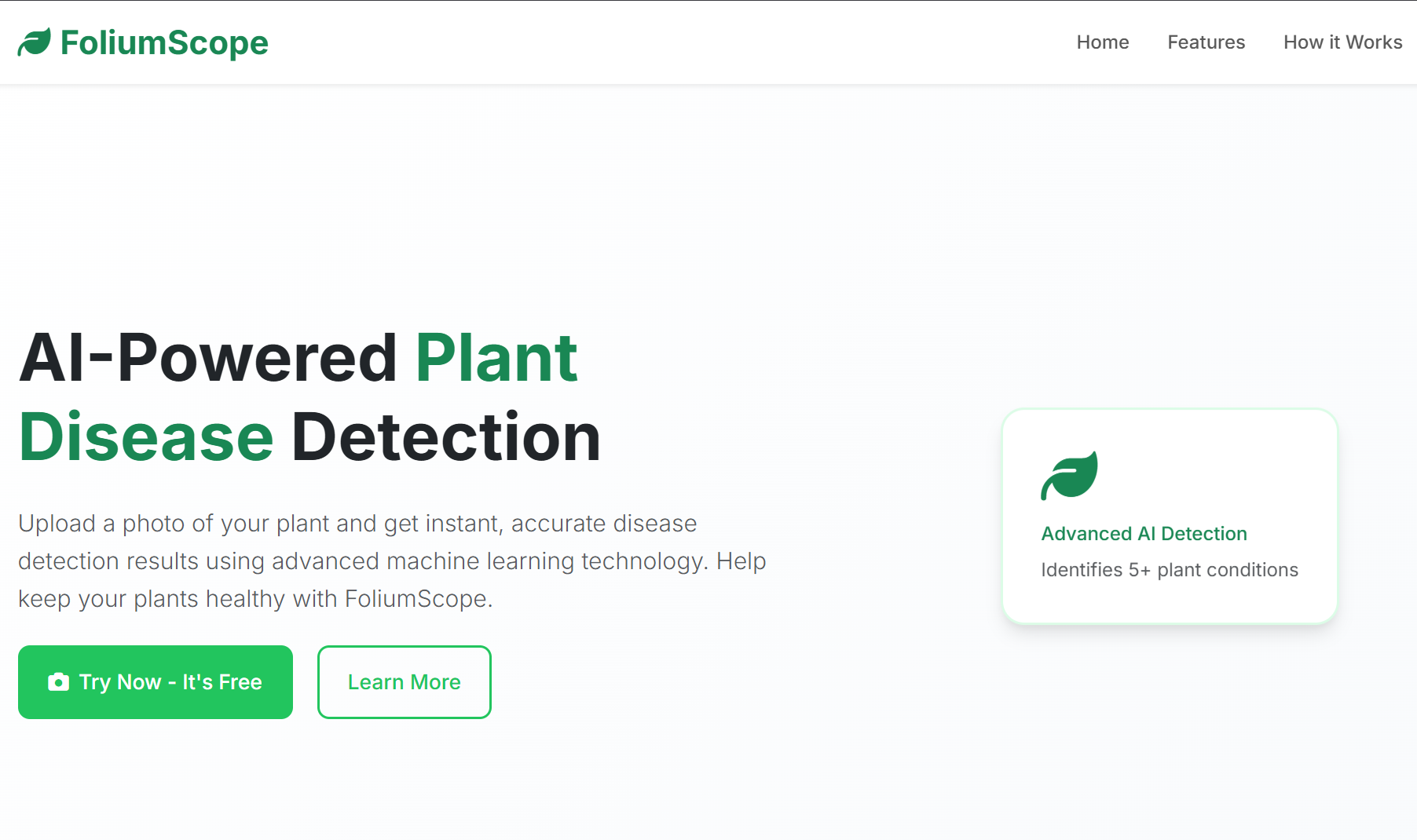 FoliumScope - Plant Disease Detection